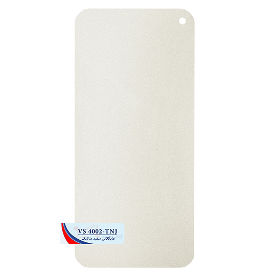 02-4002-TNJ روکش وکیوم سفید متالیک . زمینه سفید. وارناسا .چینی درجه یک . ضخامت 0.3
